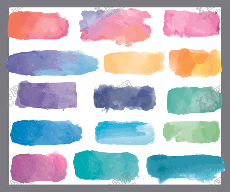 编号：11490309251232063848【酷图网】源文件下载-水彩水墨笔刷
