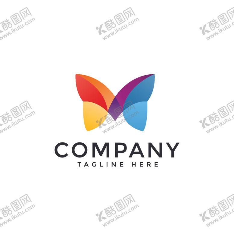 编号：62068907072201589847【酷图网】源文件下载-蝴蝶logo