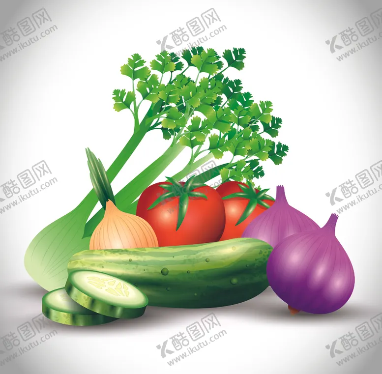 编号：44690205011134598662【酷图网】源文件下载-蔬菜主题矢量