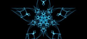 幻线 蓝色五角花