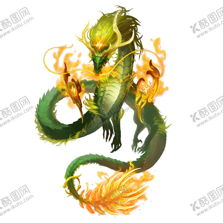 编号：25574305141747108340【酷图网】源文件下载-中国风金色龙元素