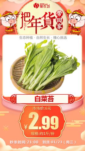 年货秒杀白菜苔