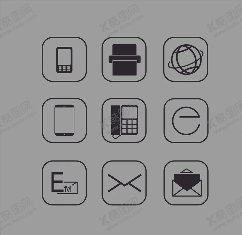 编号：96669906301610494994【酷图网】源文件下载-常用图标APP矢量图标矢量