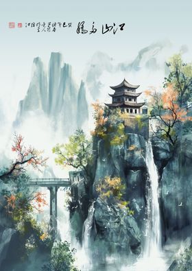 古风山水画