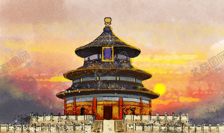 编号：80497210080823280785【酷图网】源文件下载-手绘旅游景点地标图片 