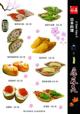 寿司菜单