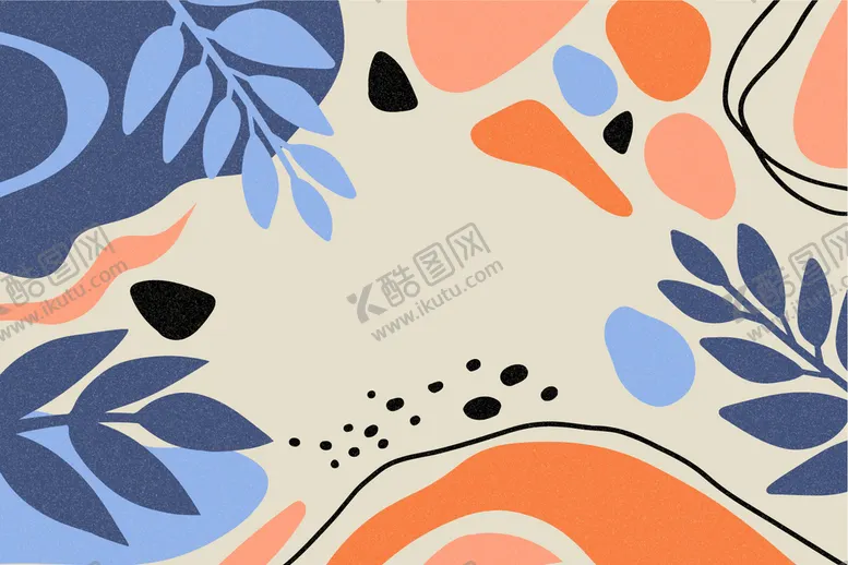 编号：30519209122302142571【酷图网】源文件下载-植物抽象背景