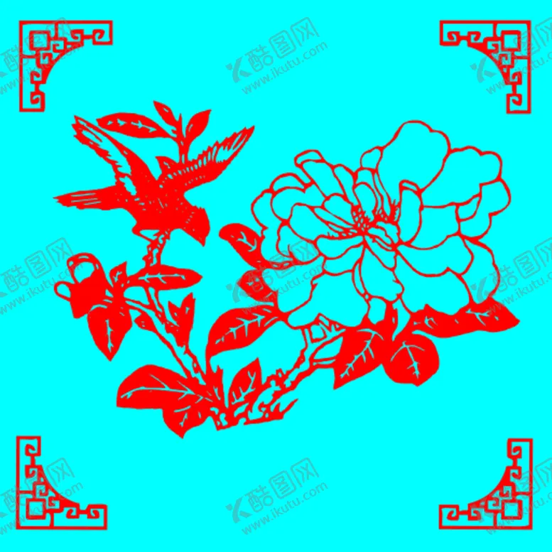 编号：85016209211105563721【酷图网】源文件下载-花鸟剪纸