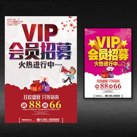 VIP会员招募海报