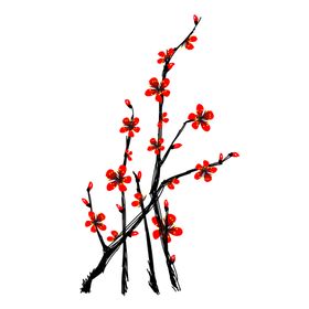 梅花树枝元素
