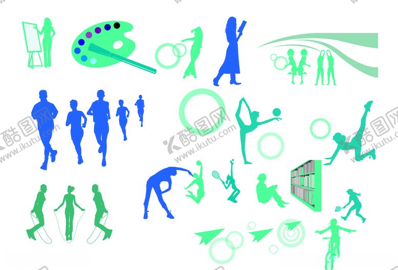 编号：54616310311327132488【酷图网】源文件下载-运动剪影