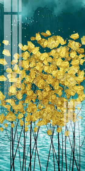 轻奢装饰画 植物花草