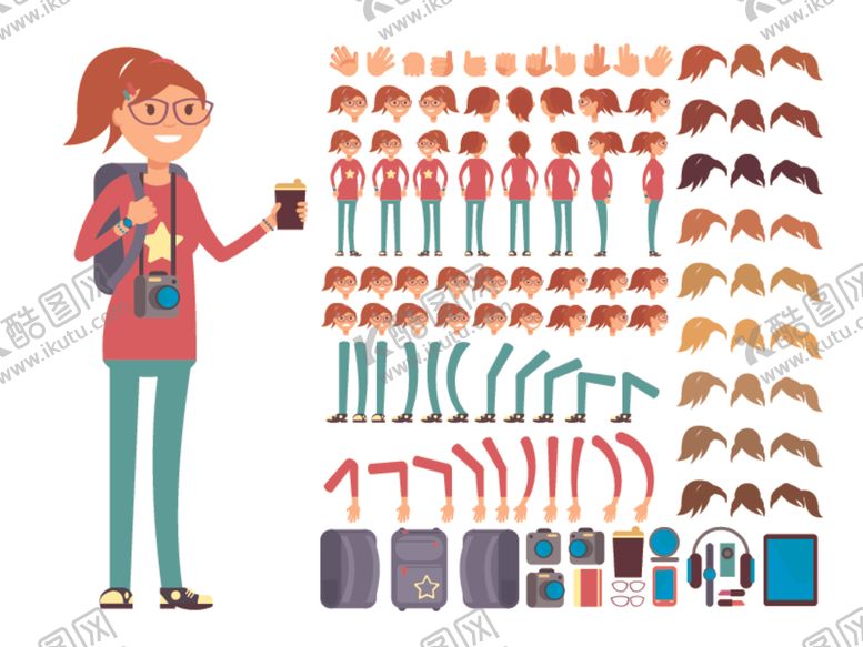 编号：78090909191543541166【酷图网】源文件下载-人物插画