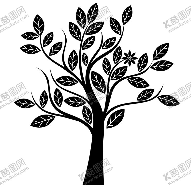 编号：82032209241806405241【酷图网】源文件下载-大树剪影