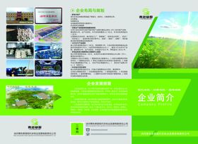 青色草原公司简介三折页