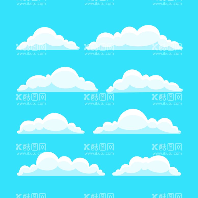 编号：14398709121454002614【酷图网】源文件下载-各种云朵白云积云