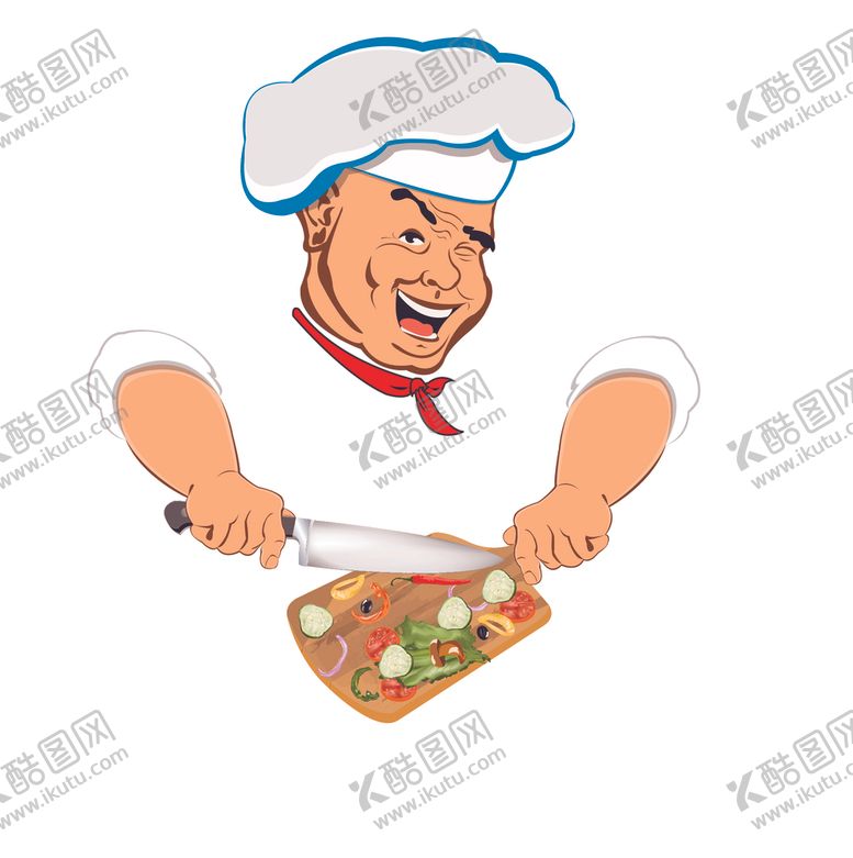编号：82227810040018398305【酷图网】源文件下载-卡通厨师做饭素材设计