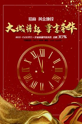 黄金地段广告位招商海报