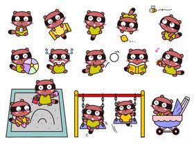 卡通角色多样动作展示