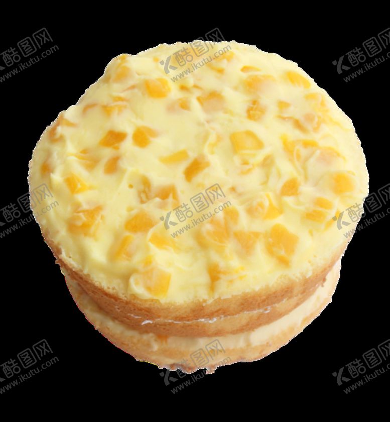 编号：21870509221103543604【酷图网】源文件下载-生日蛋糕乳酪芒果夹心层