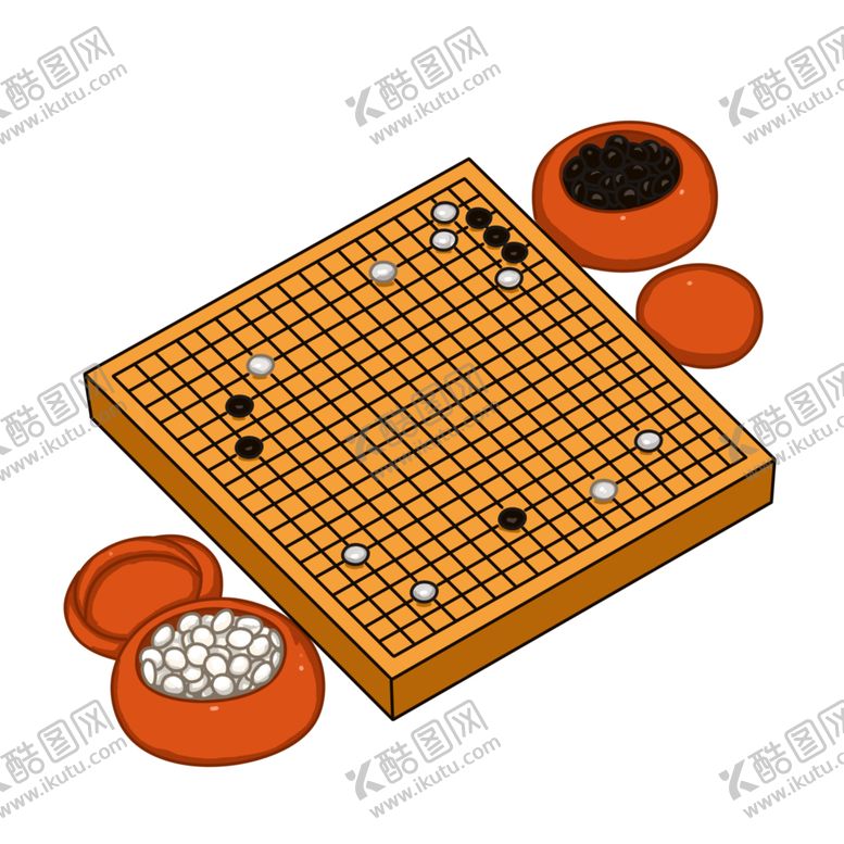 编号：91238610011654345358【酷图网】源文件下载-png小素材黑白棋中国风