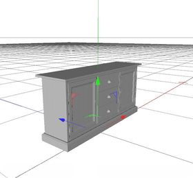 C4D模型电视柜