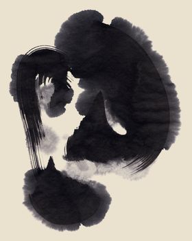 墨迹笔触水泼