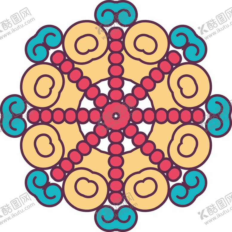 编号：81479103280126051269【酷图网】源文件下载-复古花纹图案