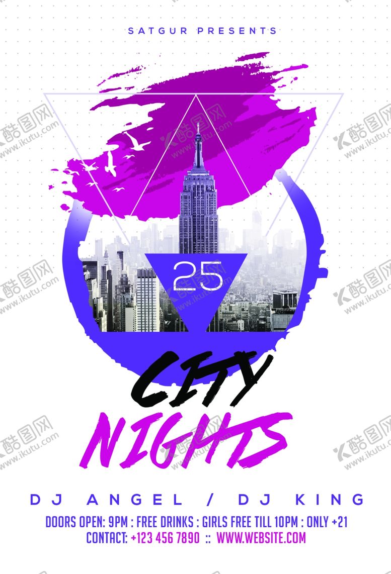 编号：60987110201942077147【酷图网】源文件下载-欧美时尚几何撞色海报