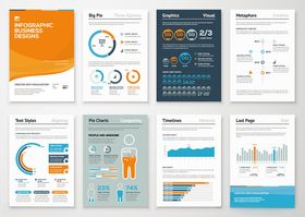 多样商务图表模板展示