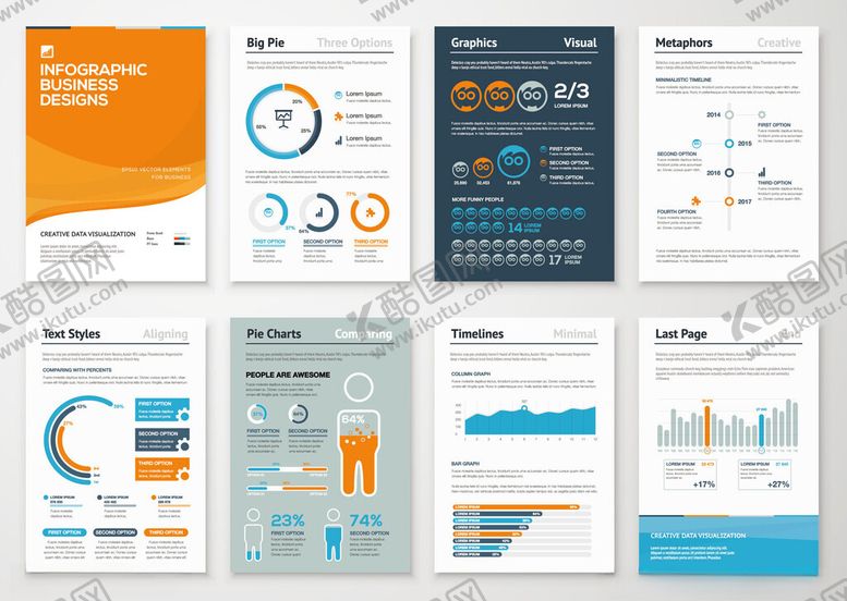 编号：14458504021552374111【酷图网】源文件下载-多样商务图表模板展示