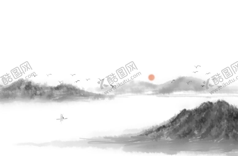 编号：65293109261830341117【酷图网】源文件下载-中国风新中式山水画山