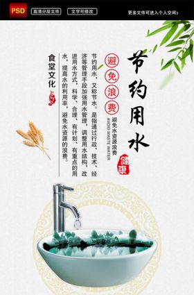 中国风食堂文化系列展板