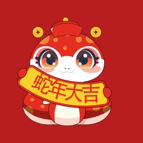 手绘卡通小蛇年素材动画