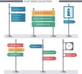 路牌路标指示牌红绿灯