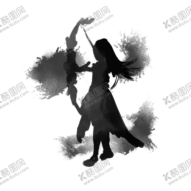 编号：61276409131105516786【酷图网】源文件下载-武侠人物剪影