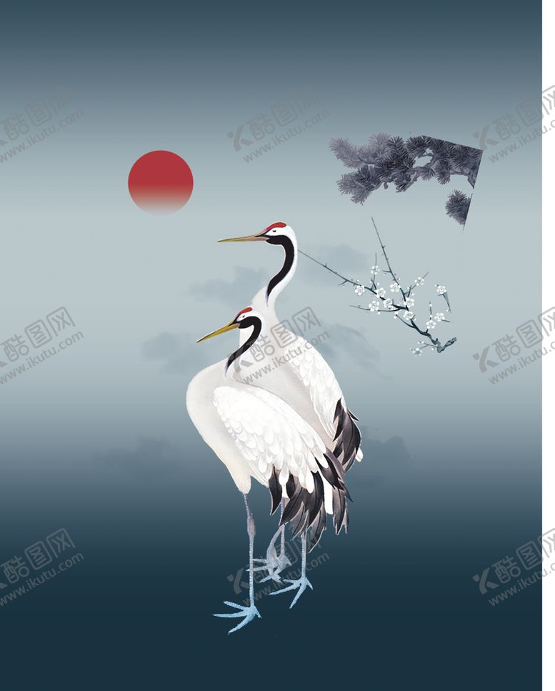 编号：11670709281424531779【酷图网】源文件下载-仙鹤