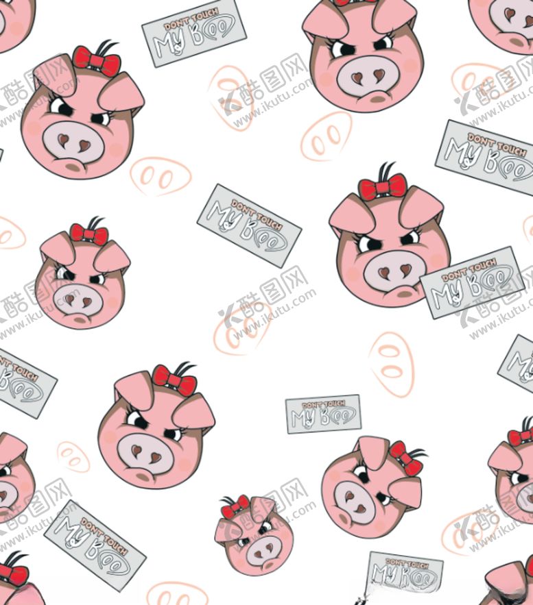 编号：60825809171446199654【酷图网】源文件下载-卡通猪头