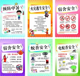 宿舍安全宣传海报合集