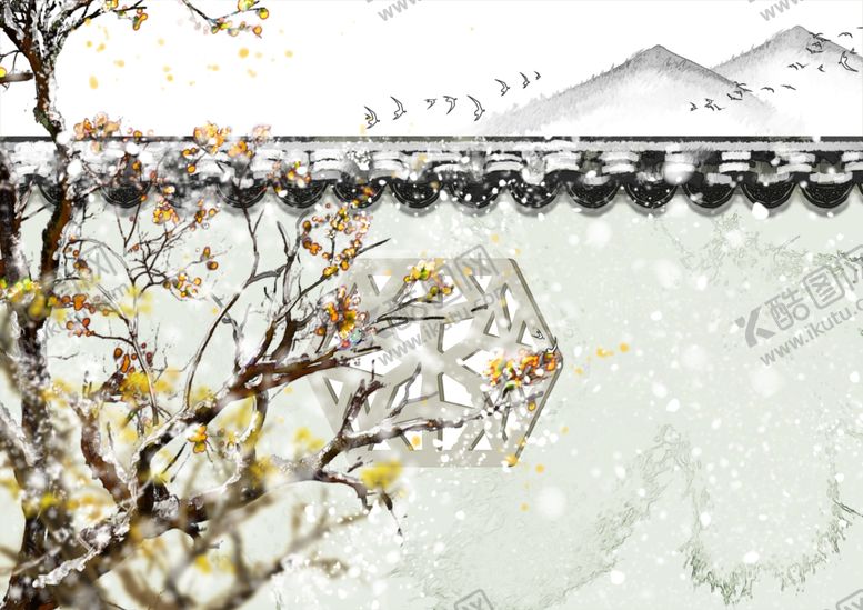 编号：83543510291226481554【酷图网】源文件下载-传统建筑墙檐屋檐插画背景