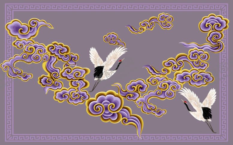 编号：57120809092304424844【酷图网】源文件下载-鹤舞云端新中式地毯设计