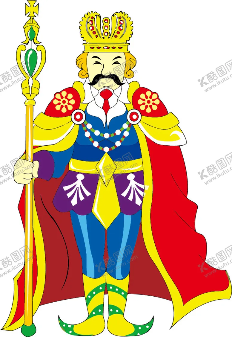 编号：63785009281657167240【酷图网】源文件下载-卡通人物 国王