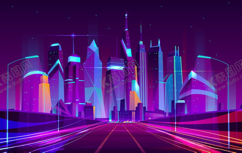 编号：36211510071901262937【酷图网】源文件下载-霓虹城市