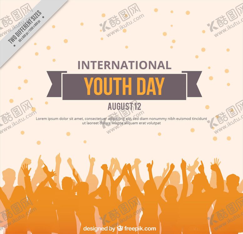 编号：50090010102246074100【酷图网】源文件下载-橙色欢喜庆祝举手的人群