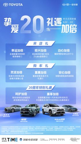 汽车20周年海报