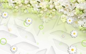 小碎花花藤背景墙