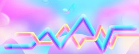 电商渐变炫彩banner