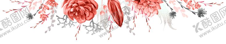 编号：40903007141700077492【酷图网】源文件下载-水彩植物花朵装饰
