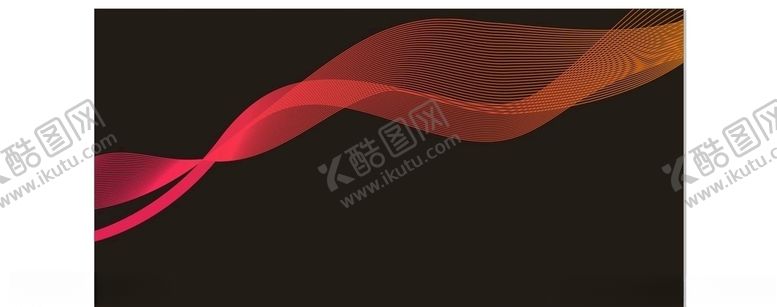 编号：55379605160900266710【酷图网】源文件下载-动感丝带线条抽象唯美黑白