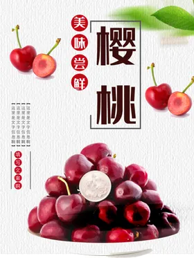 樱桃采摘季种植园促销采摘宣传